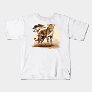 African Leopard Kids T-Shirt